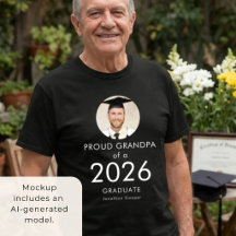 Foto de Texto Branco Avô Orgulhoso Graduado de 202