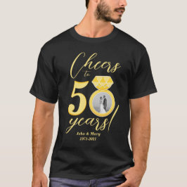 Camiseta Foto do 50º aniversário Alega 50 anos