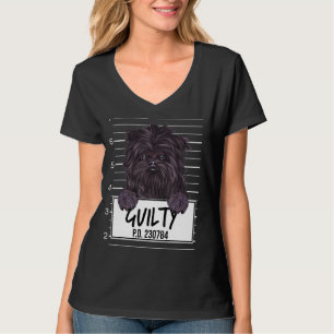 Camiseta Foto do Affenpinscher Culpado