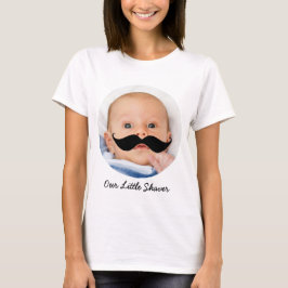 Camiseta Foto do bebê do Shaver Mustache Nova Mãe