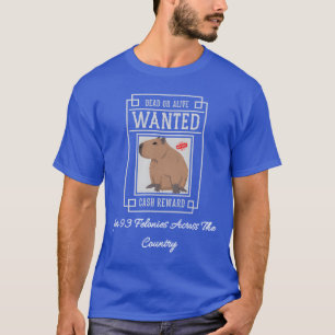 Camiseta Foto do Capivara Procurado Por 93 Crimes