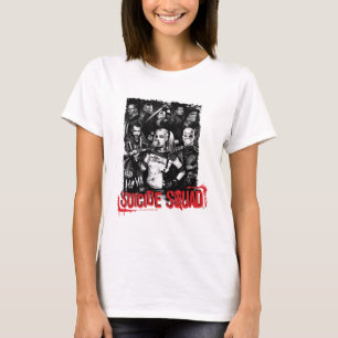 Camiseta Foto do grupo do Grunge do pelotão do suicídio