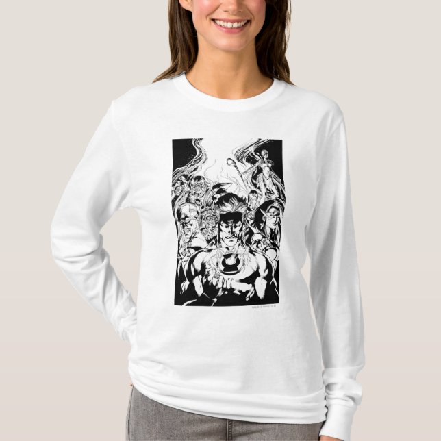 Camiseta Foto do Grupo Lantern Corps (Frente)