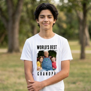 Camiseta Foto do Melhor Avô do Mundo