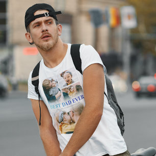 Camiseta Foto do Melhor Pai De 4