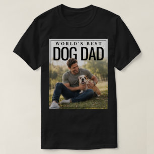 Camiseta Foto do Melhor Pai de Cachorro do Mundo PhotoPop