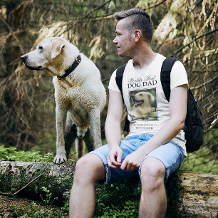 Camiseta Foto do melhor Pai de cães