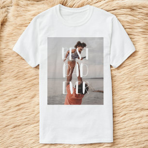 Camiseta Foto do Melhor Pai Nunca Moderno