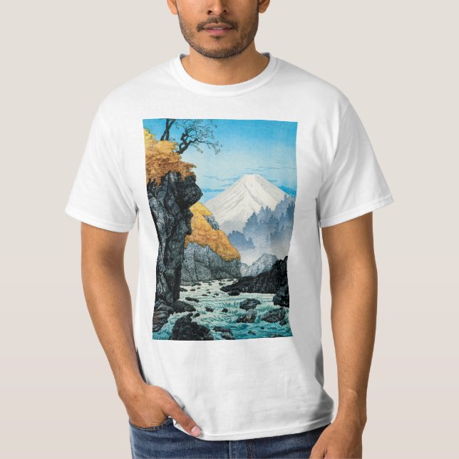 Camiseta Foto do Monte Ashitaka (1932) por Hiroaki Takahash (Frente)