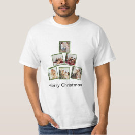 Camiseta Foto do Natal Moderno Colagem de T-Shirt