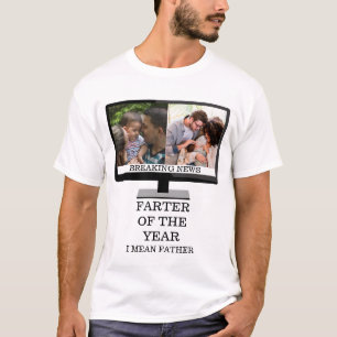 Camiseta Foto do pai 2 personalizada do ano