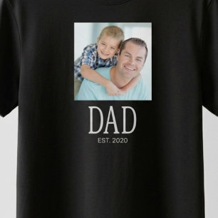 Camiseta Foto do Papai Estabelecido Script