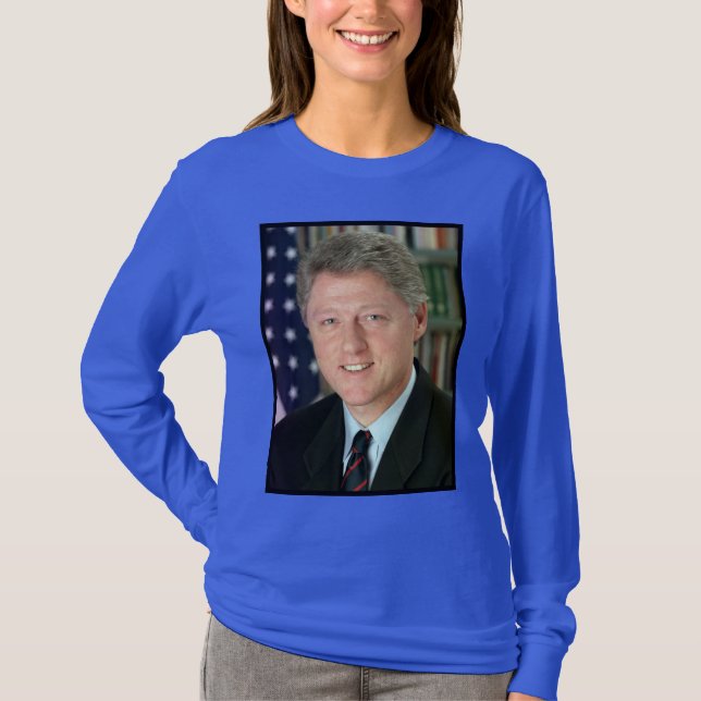 Camiseta Foto do presidente Bill Clinton White House (Frente)