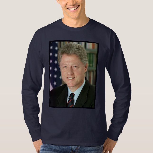 Camiseta Foto do presidente Bill Clinton White House (Frente)