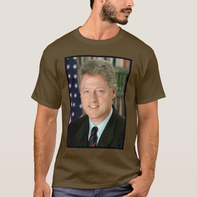 Camiseta Foto do presidente Bill Clinton White House (Frente)
