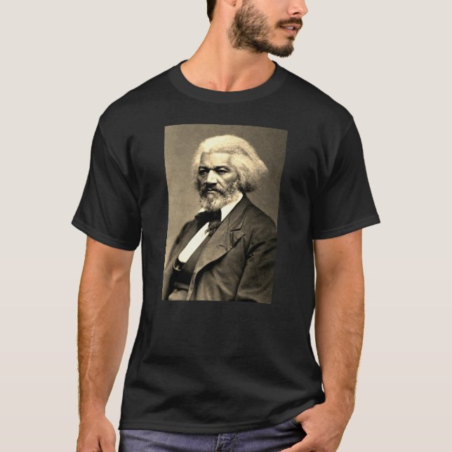 Camiseta Foto do retrato de Frederick Douglass (Frente)