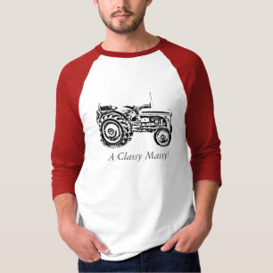 Camiseta foto do trator de massey fergison da Cinza vintage