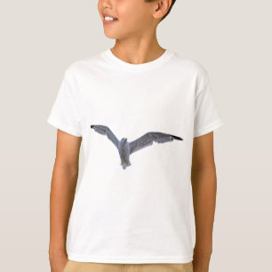 Camiseta Foto dos animais selvagens da gaivota de mar do
