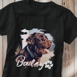 Camiseta Foto e nome da tipografia Legal simples e moderna<br><div class="desc">Esta design simples e moderna é composta por uma tipografia moderna e simples de escrita lúdica. Adicione fotos personalizadas.</div>