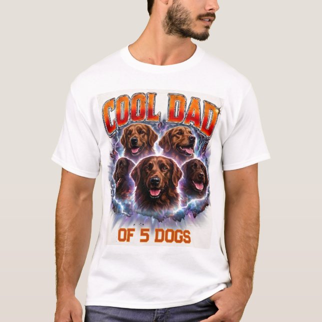 Camiseta Foto e Número de Cachorro Personalizado Simples e  (Frente)