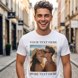 Camiseta Foto e Texto