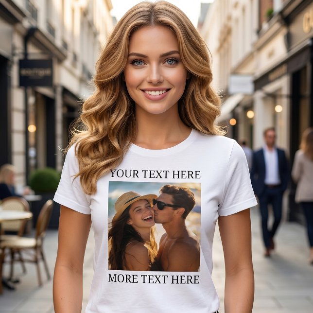 Camiseta Foto e Texto (Criador carregado)