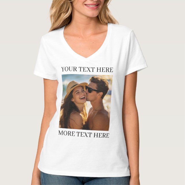 Camiseta Foto e Texto (Frente)