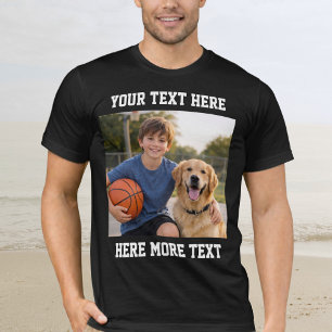Camiseta Foto e Texto ou Nome Personalizado em Negrito Espo