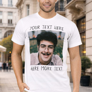 Camiseta Foto e Texto ou Nome Personalizado Feio e Engraçad