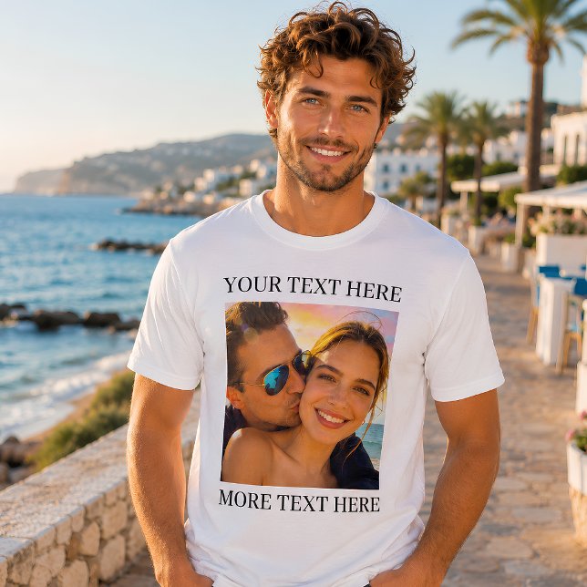 Camiseta Foto e Texto Personalizados (Criador carregado)