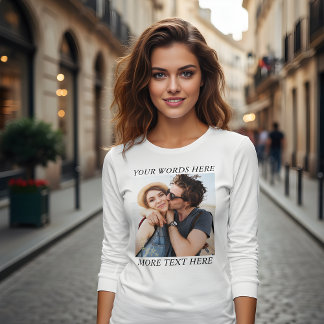 Camiseta Foto e Texto Personalizados