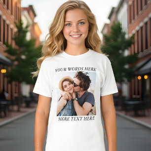 Camiseta Foto e Texto Personalizados