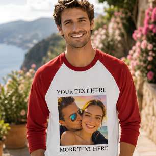Camiseta Foto e Texto Personalizados