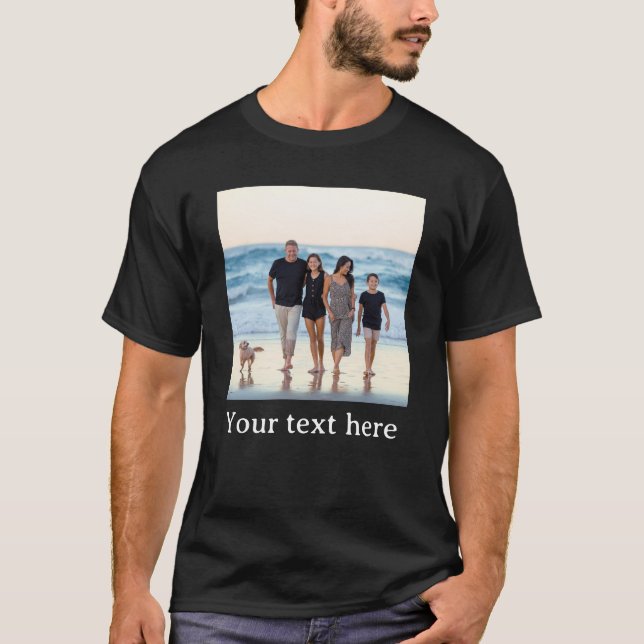 Camiseta Foto e texto personalizados (Frente)