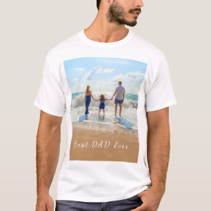 Camiseta Foto e texto personalizados - Melhor PAI de sempre