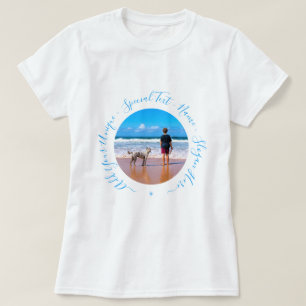 Camiseta Foto e texto personalizados - seu próprio Design