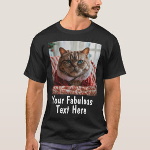 Camiseta Foto e Texto Personalizados Simples