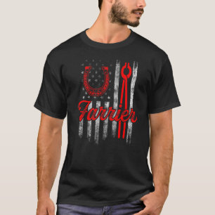 Camiseta Foto em Farrier de Ferradura Hoof Trimming Equine
