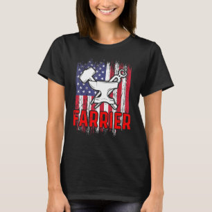 Camiseta Foto em Farrier Fora de Fôrma Amostra de Equino de