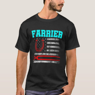 Camiseta Foto em Farrier Fora de Fôrma Aparência de Equinos