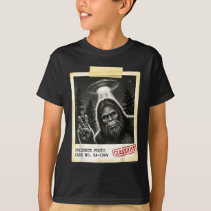 Camiseta Foto engraçada de evidência vintage de bigfoot ali