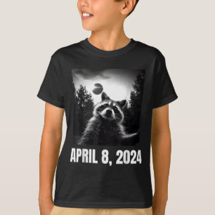 Camiseta Foto engraçada de guaxinim tirando selfie durante