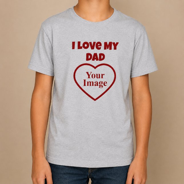 Camiseta Foto Eu Amo Meu Pai (Criador carregado)