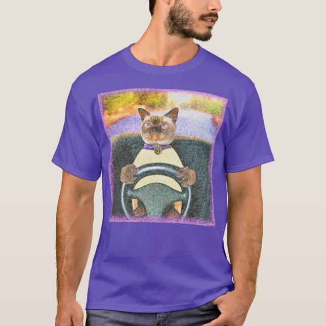 Camiseta Foto "Feline Driver". Compre agora (Frente)