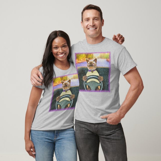 Camiseta Foto "Feline Driver". Compre agora (Unissex)