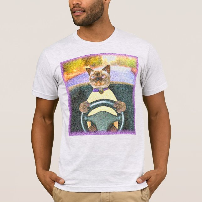 Camiseta Foto "Feline Driver". Compre agora (Frente)