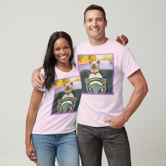 Camiseta Foto "Feline Driver". Compre agora (Unissex)