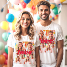 Foto filtrada por amor personalizado x4 T-Shirt