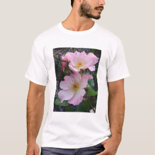 Camiseta Foto floral de Rosa verde rosa