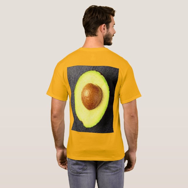 Camiseta Foto "Fruta Avocado". Compre agora (Parte Traseira Completa)